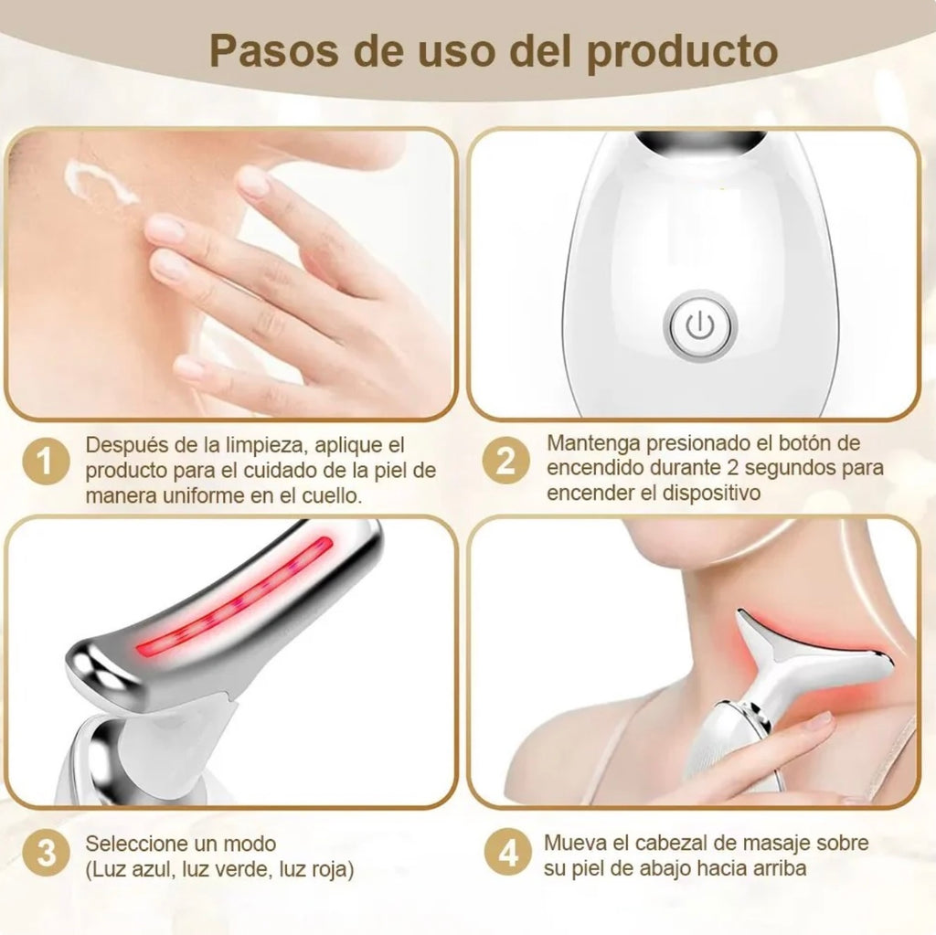 Masajeador Facial para el Cuello Blanco